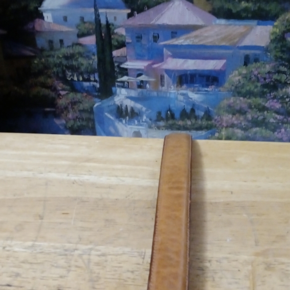 ๐บ๐ธCole Haan Handcrafted In Maine U.S.A. Size W.36,Vintage Tan Leather Belt. ๐ - Picture 6 of 9